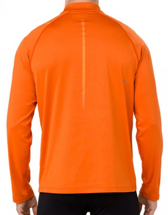 Asics Icon Winter Long Sleeve 1/2 Zip Top Orange